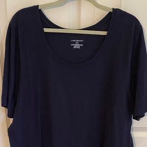 Lane Bryant Perfect Sleeve V-Neck Tee 22/24 Women's